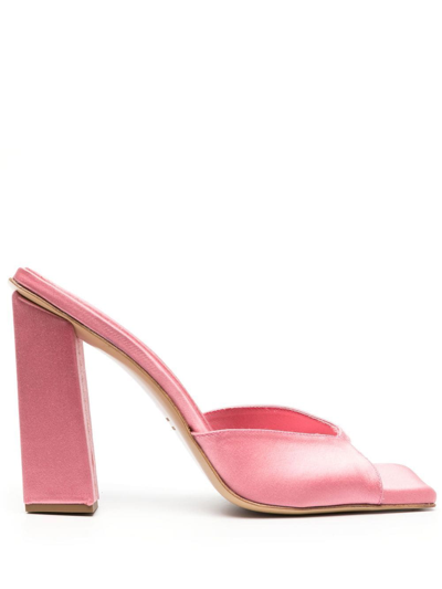 GIA BORGHINI ROSIE SATIN 125MM MULES