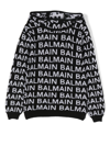 Balmain Logo-intarsia Jumper In Black