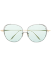 DITA EYEWEAR AROHZ OVERSIZE ROUND-FRAME SUNGLASSES