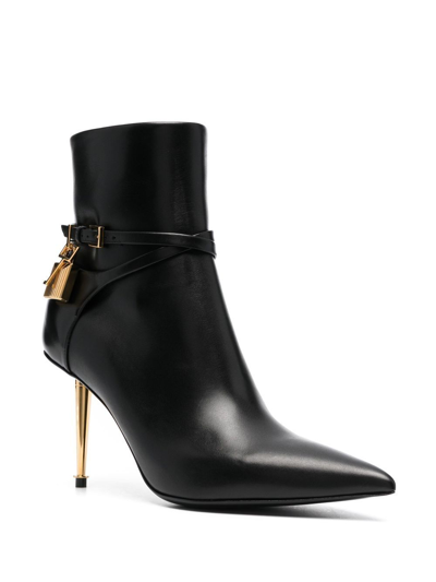 Tom Ford Pointed-toe Ankle Boots In Black