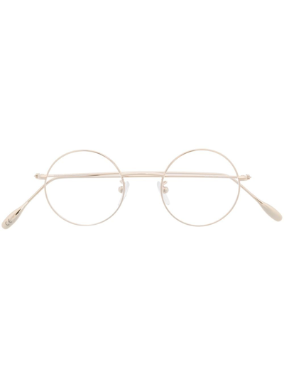 Epos Round-frame Glasses In Gold