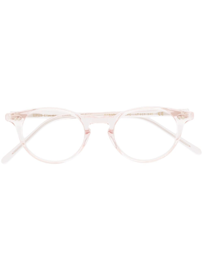 Epos Efesto3 Round-frame Glasses In Pink