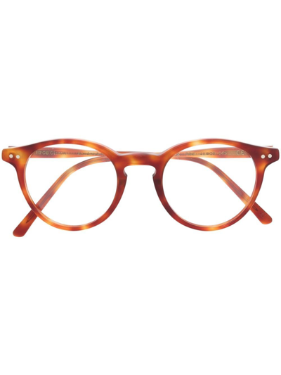 Epos Castore Round-frame Glasses In Brown