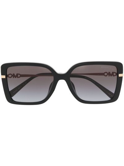 Michael Kors Castellina Rectangle-frame Sunglasses In Black