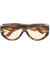 Tom Ford Tortoiseshell-effect Sunglasses In Brown