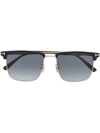 Tom Ford Square-frame Tinted Sunglasses In Grey