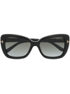 Tom Ford Maeve 55mm Gradient Butterfly Sunglasses In Grey