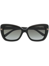 TOM FORD LOGO-DETAIL BUTTERFLY-FRAME SUNGLASSES