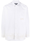 JACQUEMUS EMBROIDERED DESIGN LONG-SLEEVE SHIRT