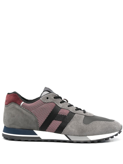 Hogan H383 Low-top Sneakers In Grey