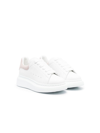 Alexander Mcqueen Oversized Leather Sneakers In 9182 White/patchouli