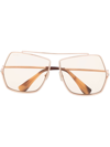 Max Mara Elsa Oversized-frame Sunglasses In Brown