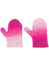 ERL OMBRÉ-EFFECT KNITTED MITTENS