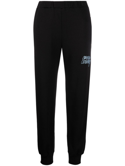 Opening Ceremony Logo-lettering Track Trousers In Black