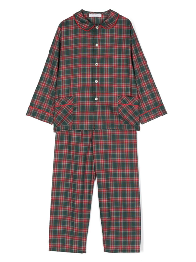 Mariella Ferrari Kids' Tartan-check Pyjama Set