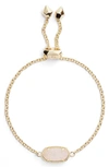 Kendra Scott Elaina Station Bracelet In Iridescent Drusy/ Gold