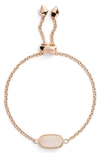 Kendra Scott Elaina Bracelet In Iridescent Drusy/ Rose Gold