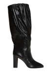 Givenchy Black Leather Boots In Standard