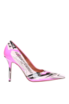 Vetements Patterned Stiletto Pumps In Pink - 35 In Standard
