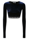 VERSACE JEANS COUTURE LOGO HEM CROPPED JUMPER