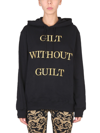 Moschino "gilt Without Guilt" Sweatshirt In Nero