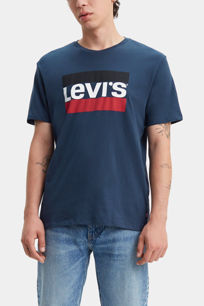 Levi's Men's Sportswear Logo Graphic Crewneck T-shirt In Blue