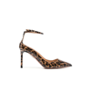 Aquazzura Love Affair 85 Leopard-print Pony Hair Pumps In Brown