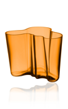 Iittala Alvar Aalto Glass Vase In Orange