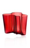 Iittala Aalto Glass Vase In Red