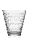 Iittala Kastehelmi Pressed Glass Tumbler In White