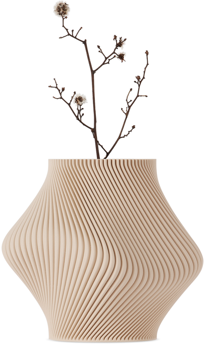 Sheyn Beige Bloz Vase In Lark Beige