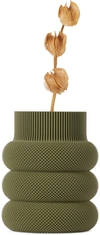 Sheyn Green Dorn Vase In Olive