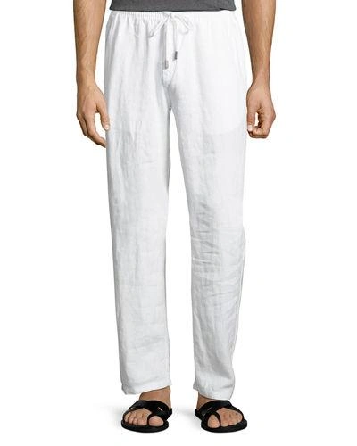 Vilebrequin Drawstring Straight-leg Trousers In White