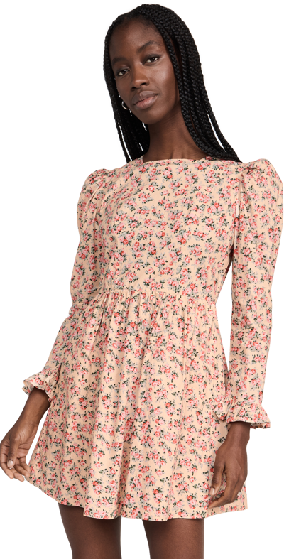 Batsheva Mini Prairie Liberty Printed Dress In Pink