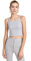 Wardrobe.nyc Wardrobe. Nyc Hb Ribbed Tank In Grey Marl