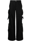 Dion Lee Straight-leg Cargo Trousers In Black