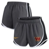 NIKE NIKE CHARCOAL WASHINGTON COMMANDERS LOGO PERFORMANCE TEMPO SHORTS