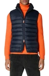 Save The Duck Nolan Quilted Vest In Blue Black
