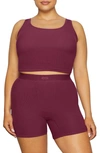 Skims Soft Lounge Tank In Wine