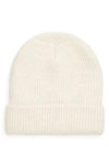 Tasha Solid Cuff Beanie In Ivory