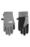 The North Face Kids' Tech Gloves In Medium Grey Heather
