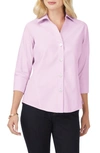 Foxcroft Paige Button-up Blouse In Lilac Bloom