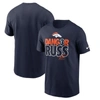 Nike Russell Wilson Navy Denver Broncos Player Graphic T-shirt In Navy