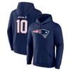 Fanatics Men's Mac Jones Navy New England Patriots Big And Tall Fleece Name And Number Pullover Hoodie In Navy