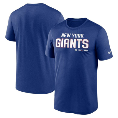 Nike Royal New York Giants Legend Community Performance T-shirt