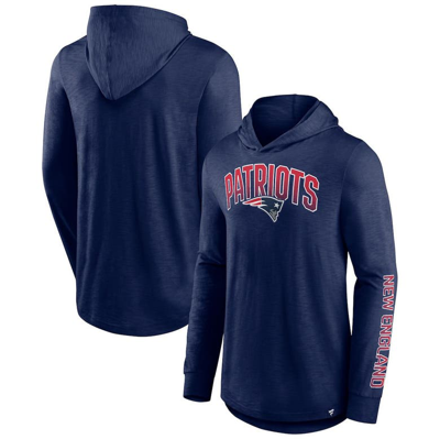 Fanatics Branded Navy New England Patriots Front Runner Pullover Hoodie