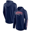 Fanatics Branded Navy New England Patriots Front Runner Pullover Hoodie In Navy