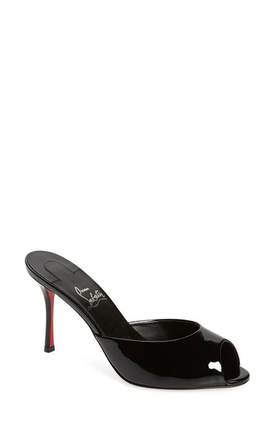 Christian Louboutin Me Dolly Peep Toe Slide Sandal In Multi
