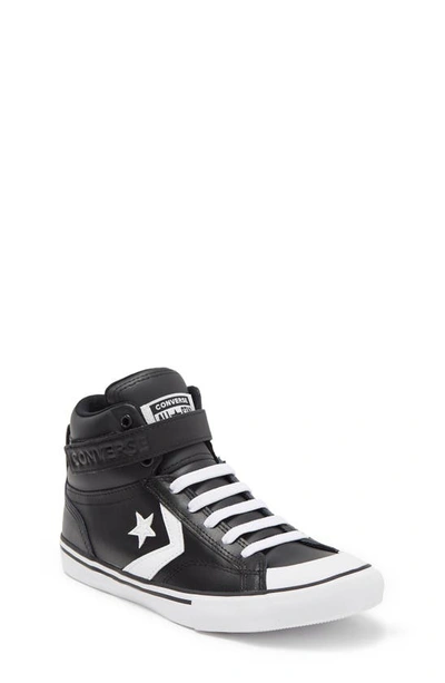 Converse Kids' Pro Blaze High Top Sneaker In Black/ White/ White