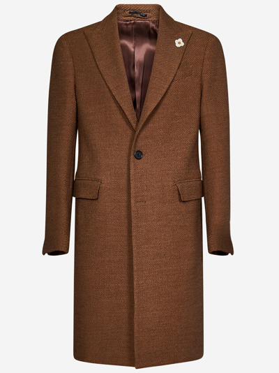Lardini Coat In Brown